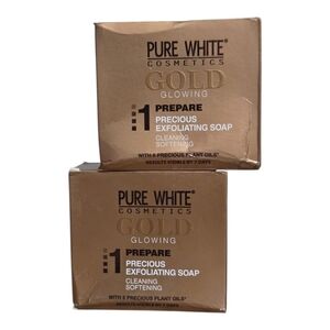 X2 Pure White Gold Precious Exfoliating Soap 2pieces